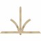 Ekena Millwork Redmond Rough Sawn Timber Gable Bracket, Douglas Fir, 84"W x 56"H x 4"D x 4"F, 16/12 Pitch GBW084X56X0404RED00RDF - alternate 1